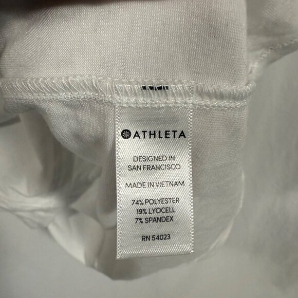 Athleta Encore Tee Back Cutout White Size LT‎ (Tall) - Picture 3 of 8